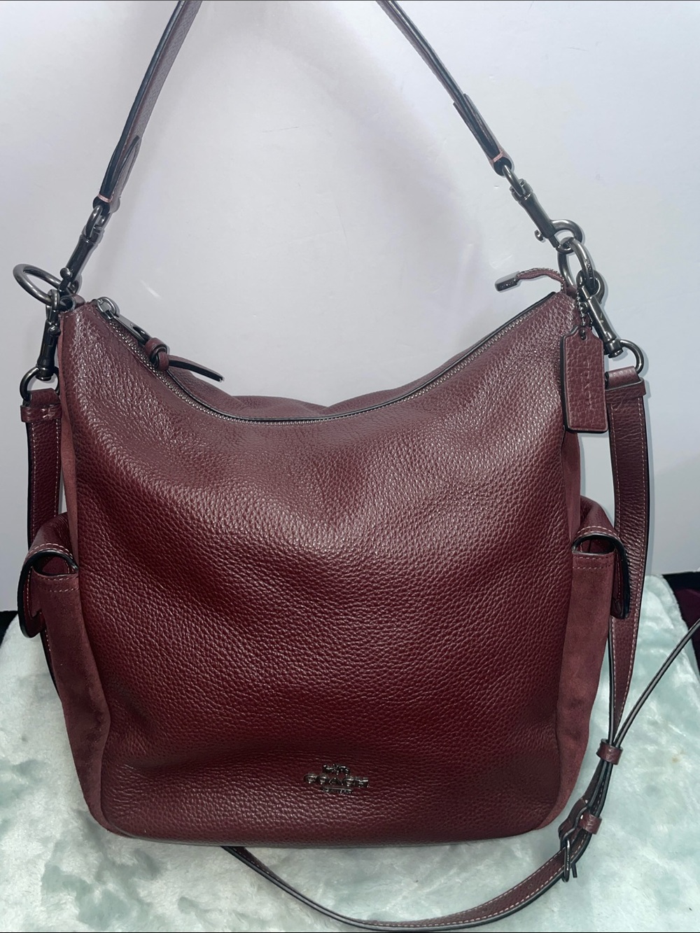 Coach ‘Pennie’ Leather & Suede Shoulder Bag/Crossbody